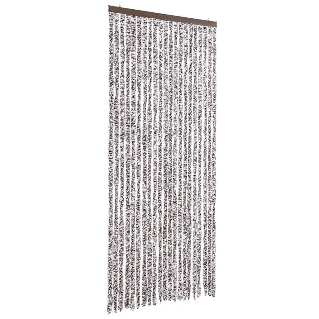 Zasłona moskitiera szenilowa brązowa i beżowa 90x220 cm