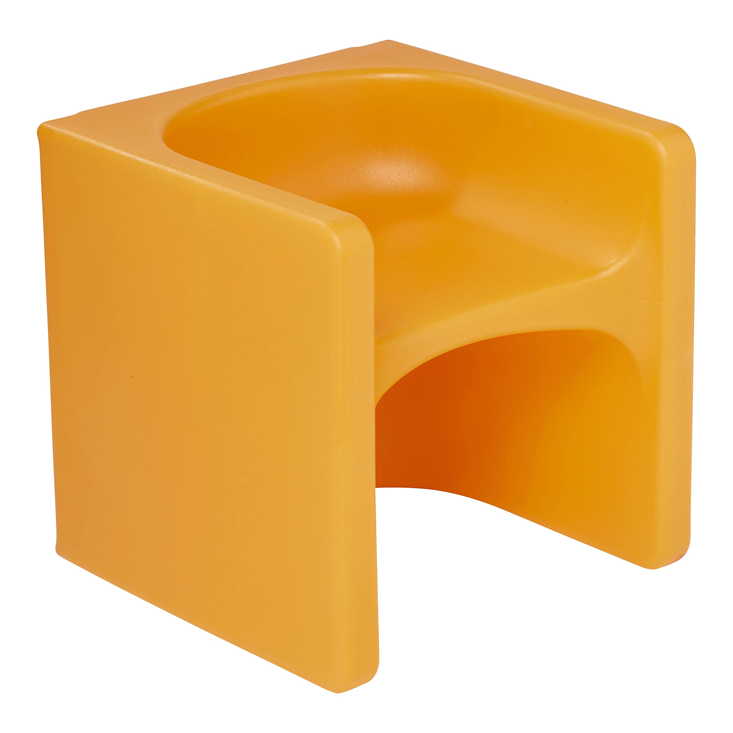 ECR4KidsTri-Me 3-In-1 Cube Chair, Kids Furniture, Orange