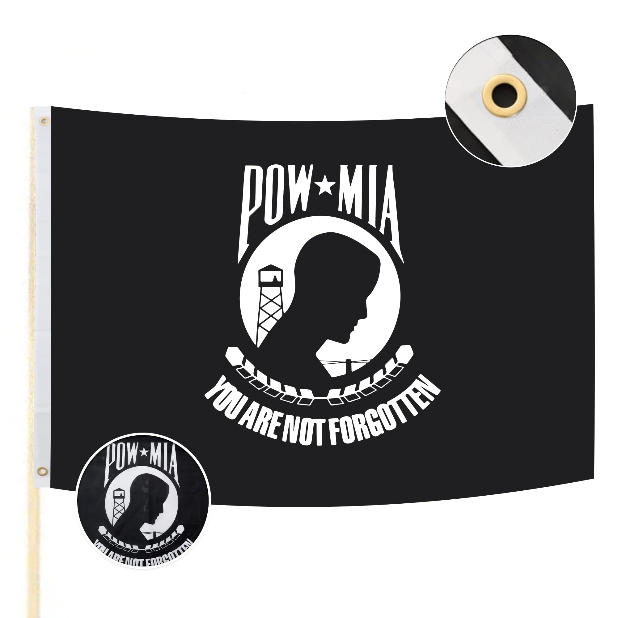 Wholesale 100% Polyester 3X5 FT Ready Stock You Are Not Forgotten Pow Mia Eagle Flag Wholesale 100% Polyester 3X5 FT Ready Stock You Are Not Forgotten Pow Mia Eagle Flag