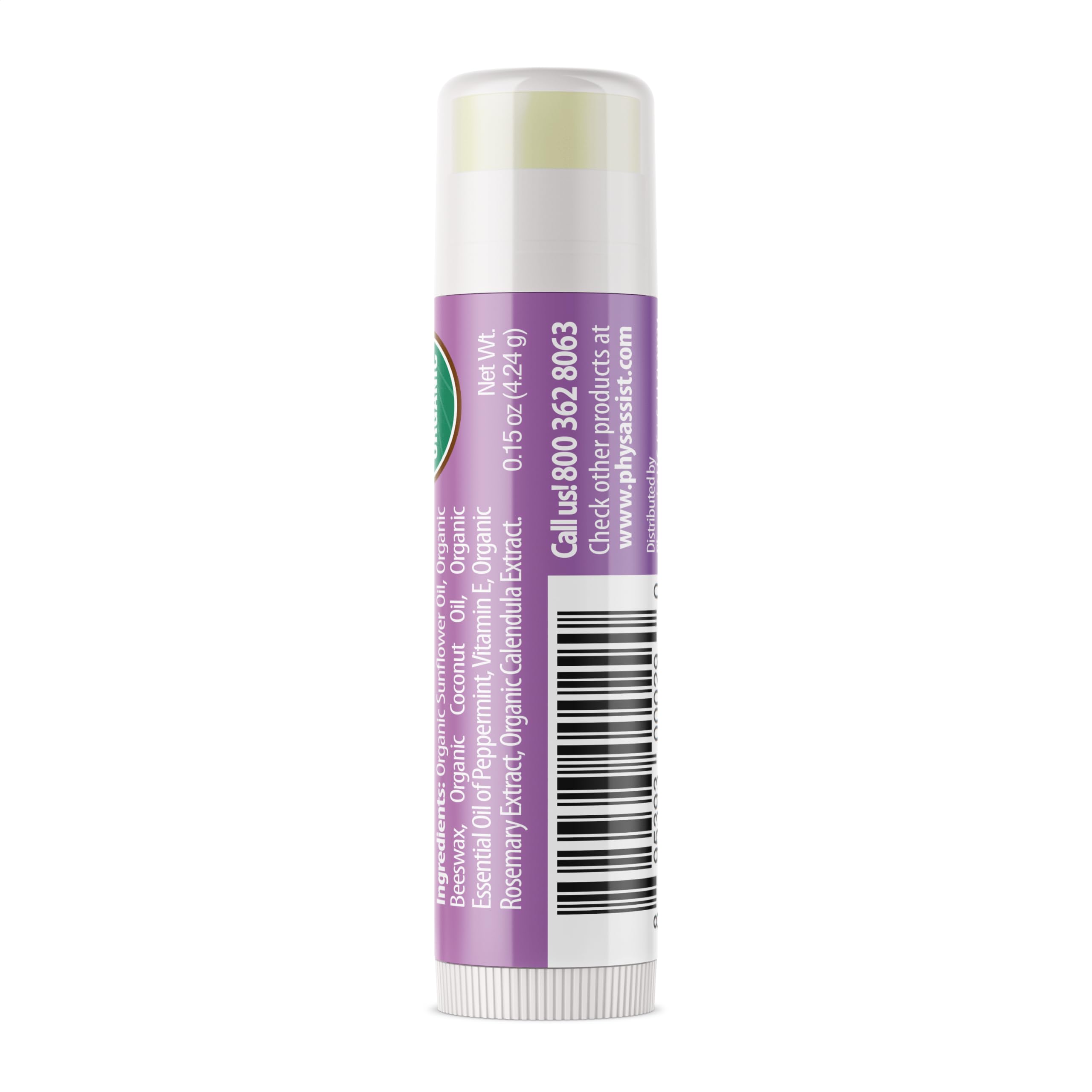 Oncology Lippenbalsam USDA Organic, Hydrate Dry Parched Lip Moisturizing - 3 Pack