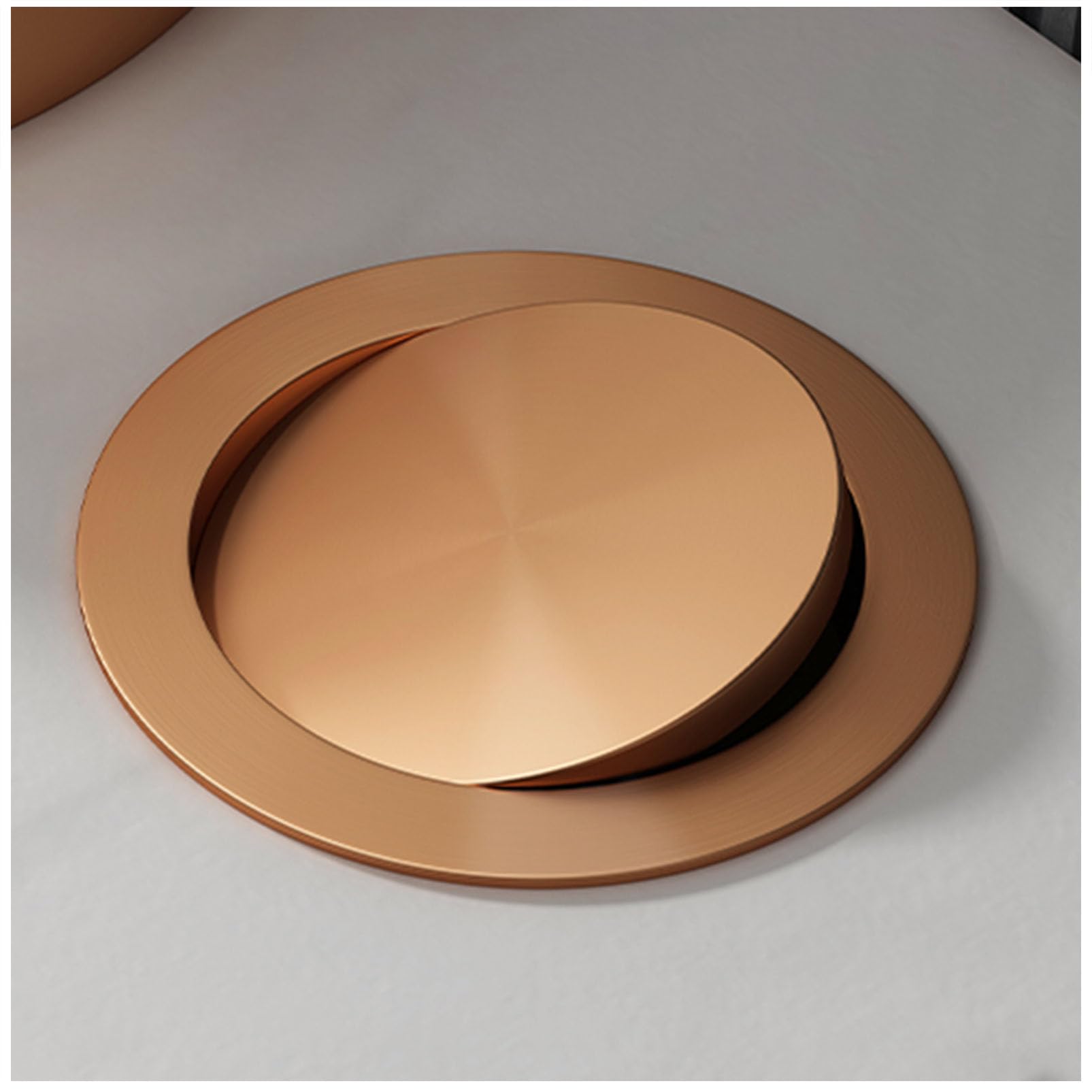 304 Stainless Steel Trash Chute Lid Recycling Bin Cover, Waste Garbage Can Grommet Swing