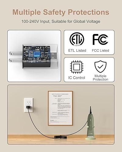 Miniatura 4 de Cable de alimentación de 5 V para MANSPOT Afeitadora Cable cargador para recortadora MANSPOT Adaptador de corriente alterna Reemplazo eléctrico