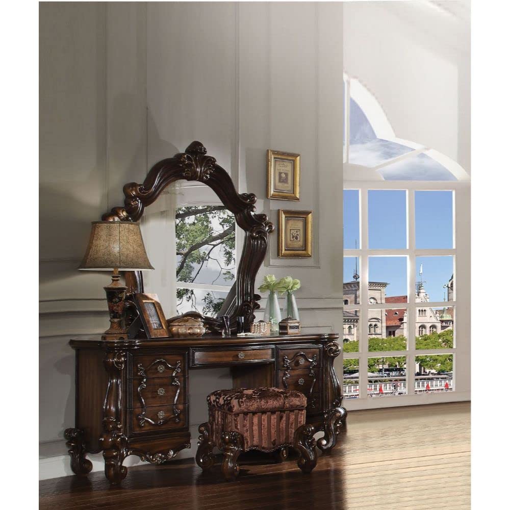 ❤️アキアカネ★貴重★豪華フリル装飾付き 4段ラタンチェスト Amazon.com: Acme Versailles 7-Drawer Wooden Vanity Desk in Cherry
