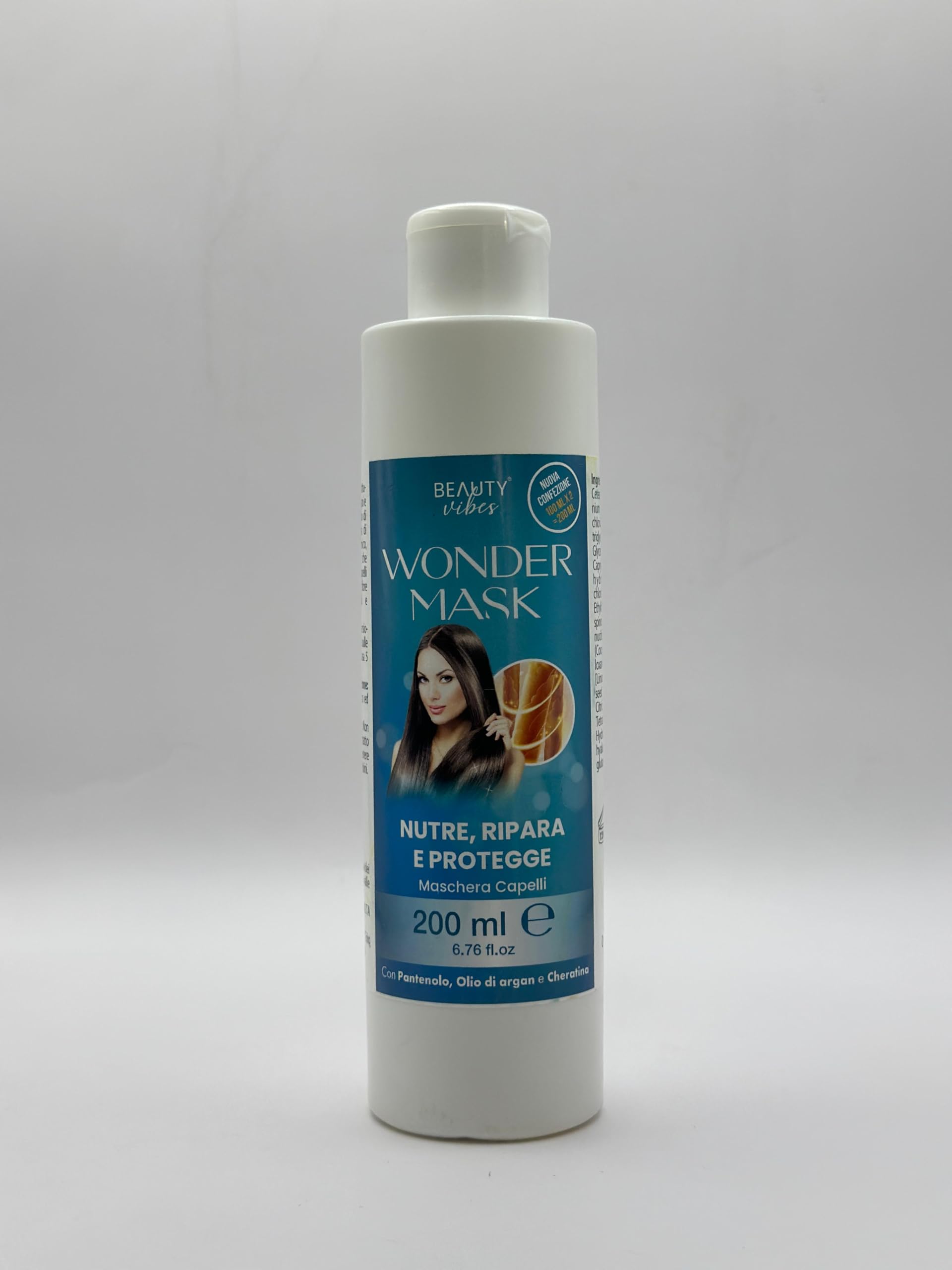 Wonder Mask Crema Capelli Lisci 600 ml – Maschera Ristrutturante con Cheratina – Trattamento Idratante e Lisciante