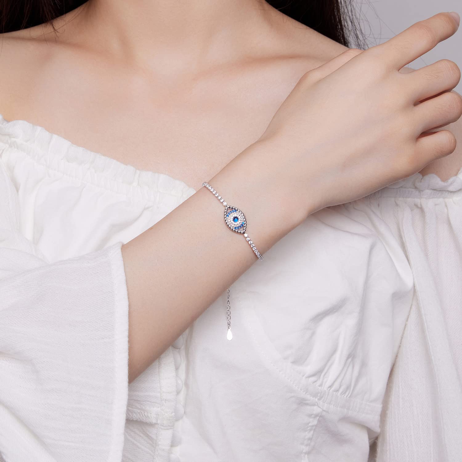 HHRFCS Pulsera de Perlas pequeñas chapada en Oro de 14 Quilates, Bonitas Perlas cultivadas de Agua Dulce con Cuentas, pequeño y Delicado Colgante Hecho a Mano