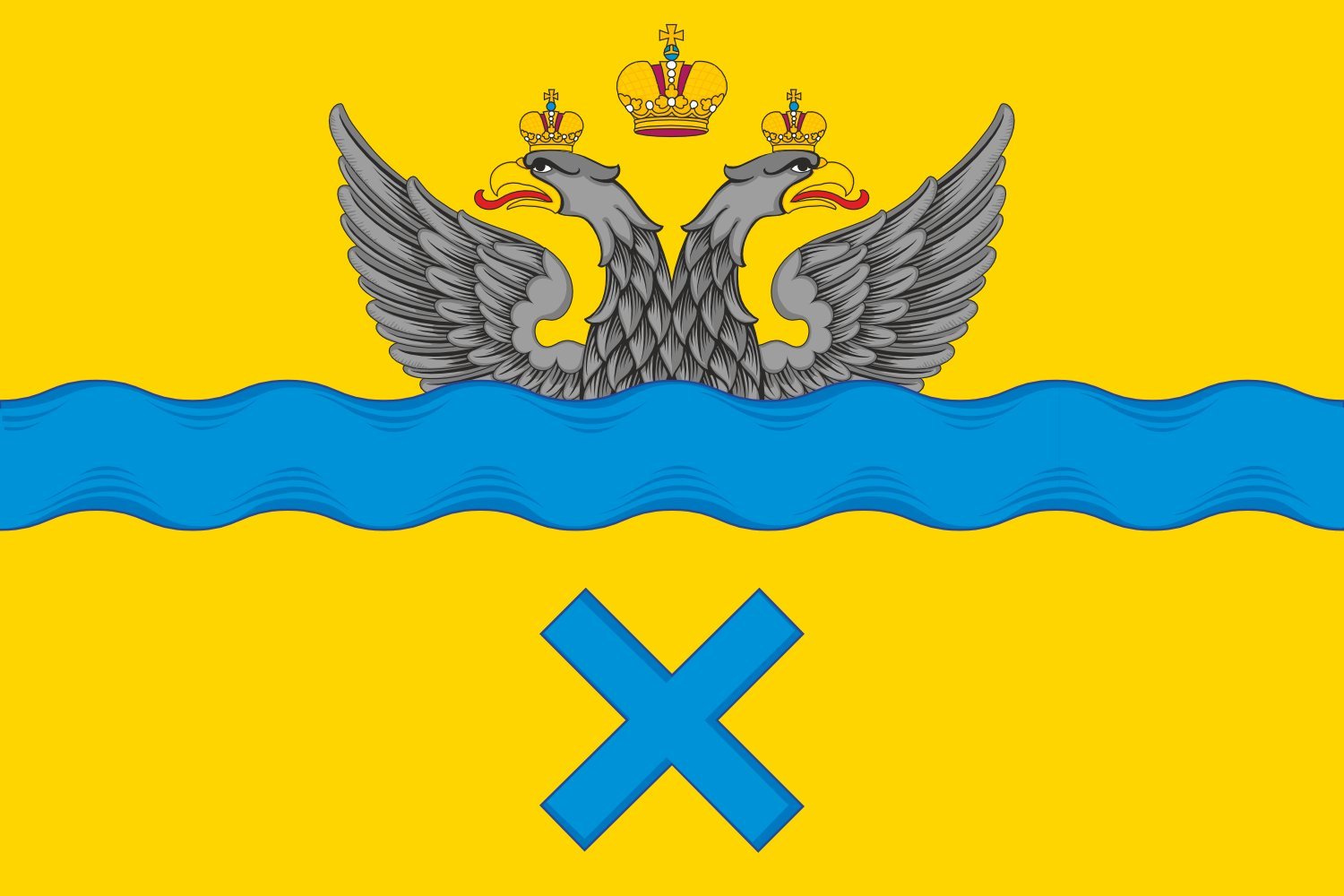 Drapeau d'Orenbourg Russie, idée cadeau originale pour passionné d'histoire