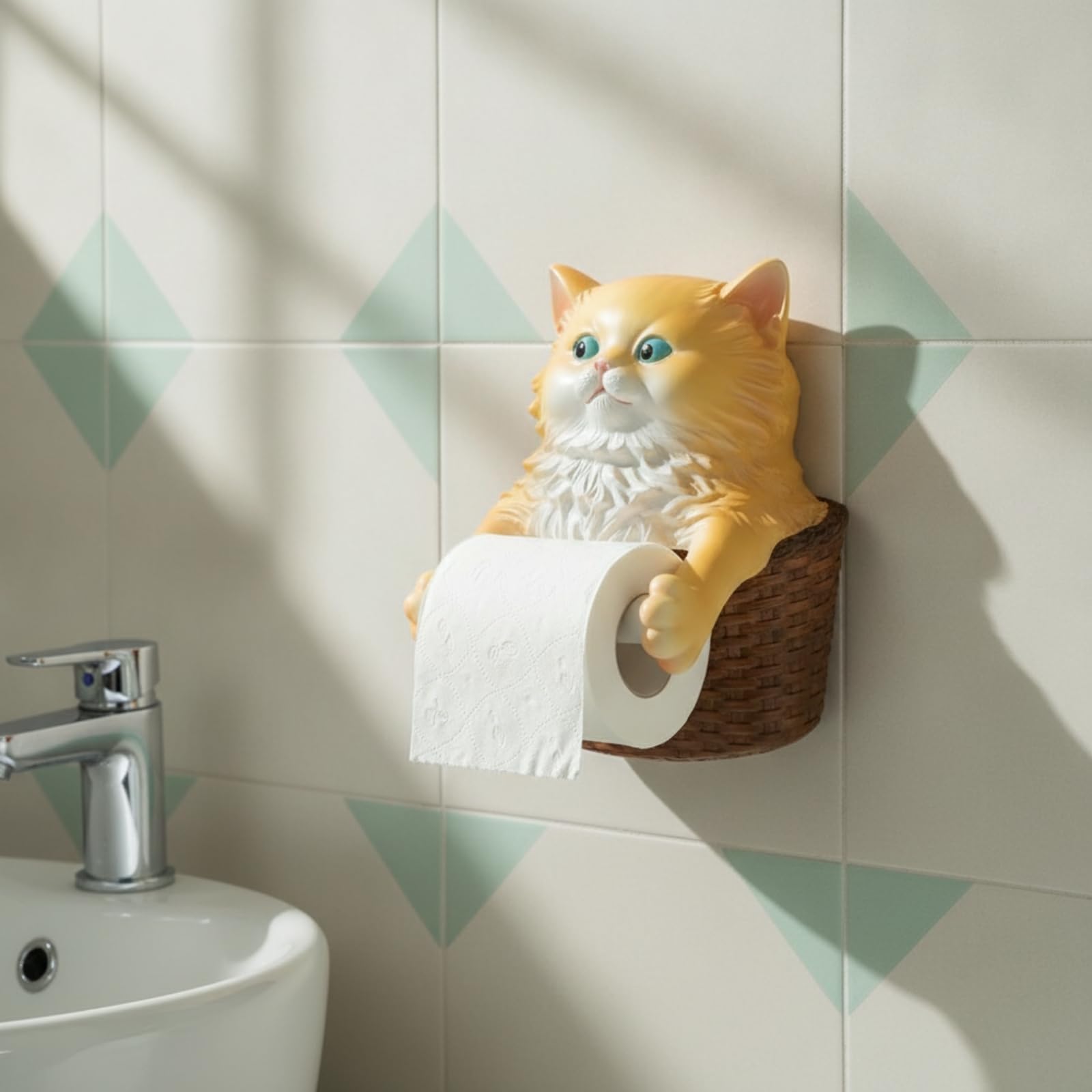 Porta Carta Igienica con Forma di Animale Carino Porta Rotolo a Forma di Animale Divertente Portarotolo per Bagno, Fitness Pig