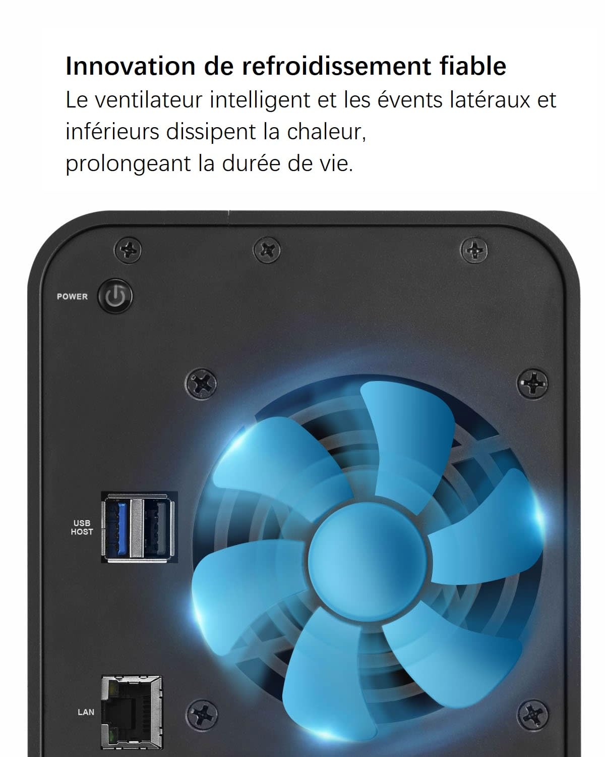 TERRAMASTER F2-212 NAS à 2 Baies - Quad Core Stockage Attaché au Réseau de Cloud Privé Personnel - avec des Solutions de Sauvegarde Riches (sans Disque)