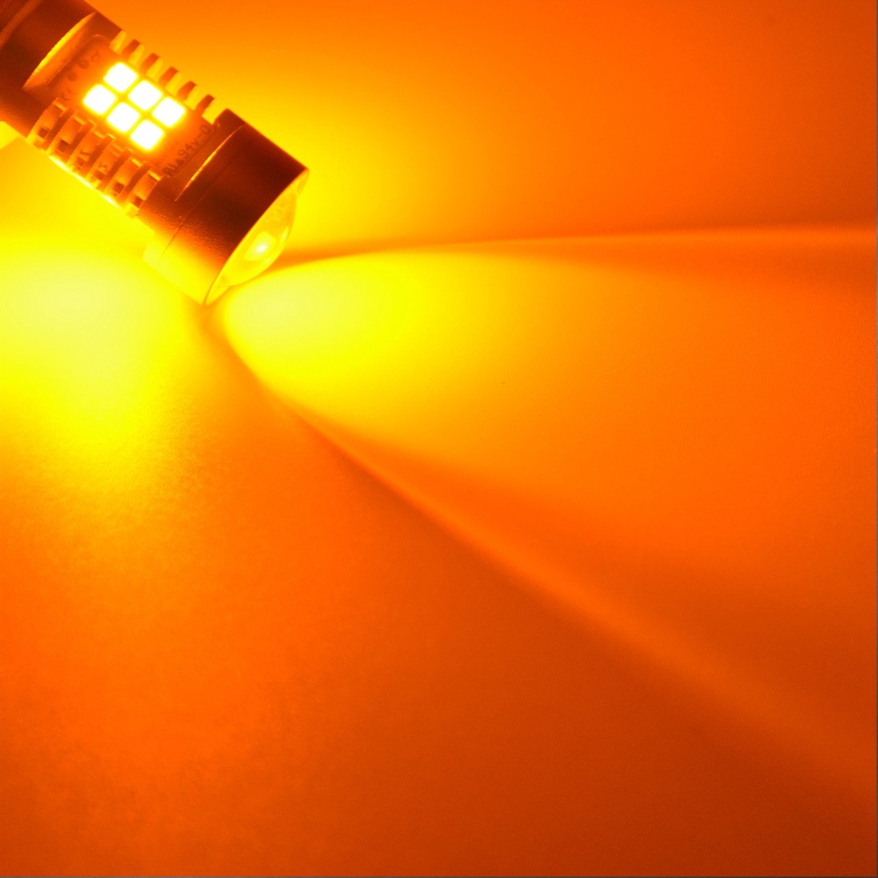 TUINCYN Żarówki przeciwmgielne H7 LED w kolorze bursztynowym, bez błędów Canbus, lampa DRL, zamiennik, 2835 21SMD, 6500K, wyjątkowo jasne, do samochodowych świateł do jazdy dziennej, 10.5W, DC 12V (2