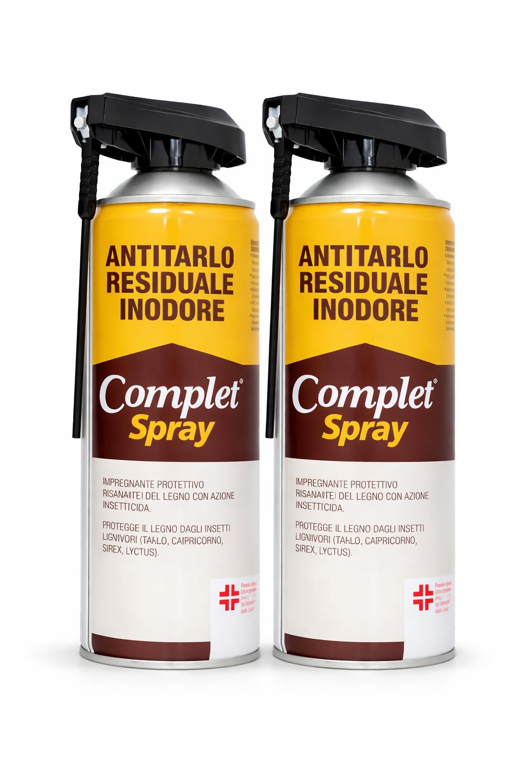 Complet Antitarlo Spray per Legno 800 ml | Fungicida Inodore e Incolore | Protezione Mobili, Parquet e Oggetti in Legno contro Tarli e Funghi (2 pezzi da 400 ml)