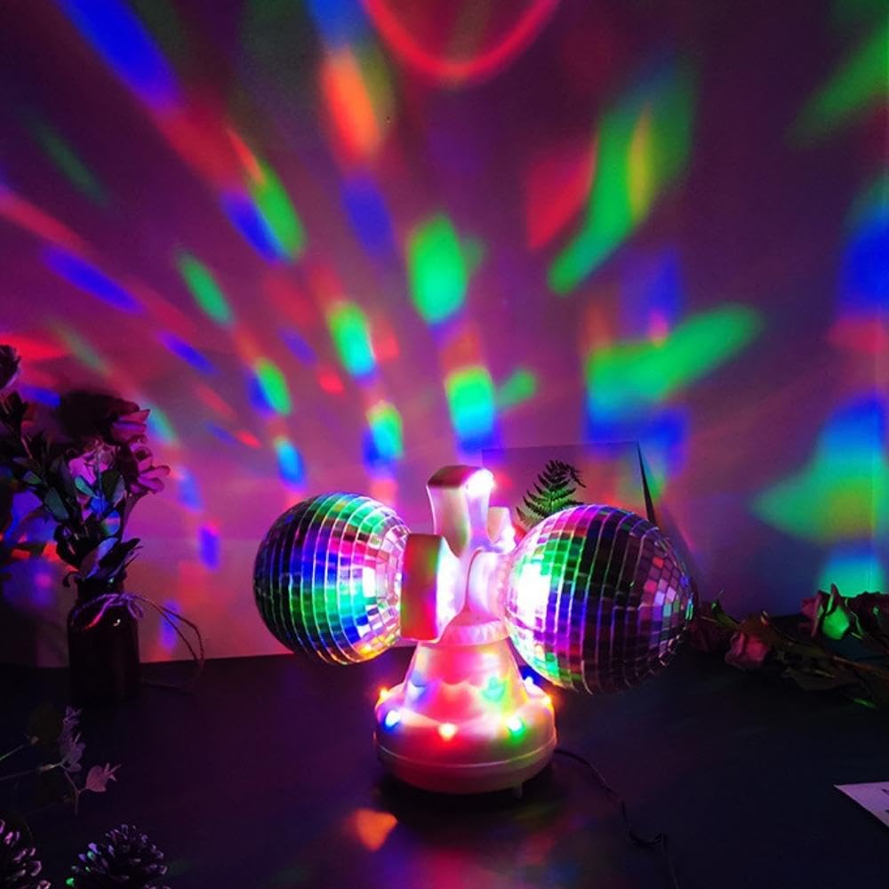 Lustrzana kula dyskotekowa, odblaskowe oświetlenie sceniczne LED do tańca, dyskoteki, DJ, klubu, dekoracja na imprezę, spotkanie rodzinne, lampa na żywo (12,7 cm, A)