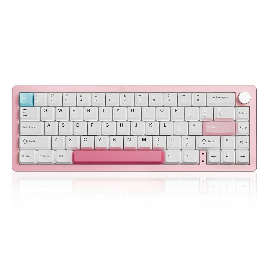 Yunzii AL66 milk switch キーボード Amazon.com: YUNZII AL66 Wireless Mechanical Keyboard,Full