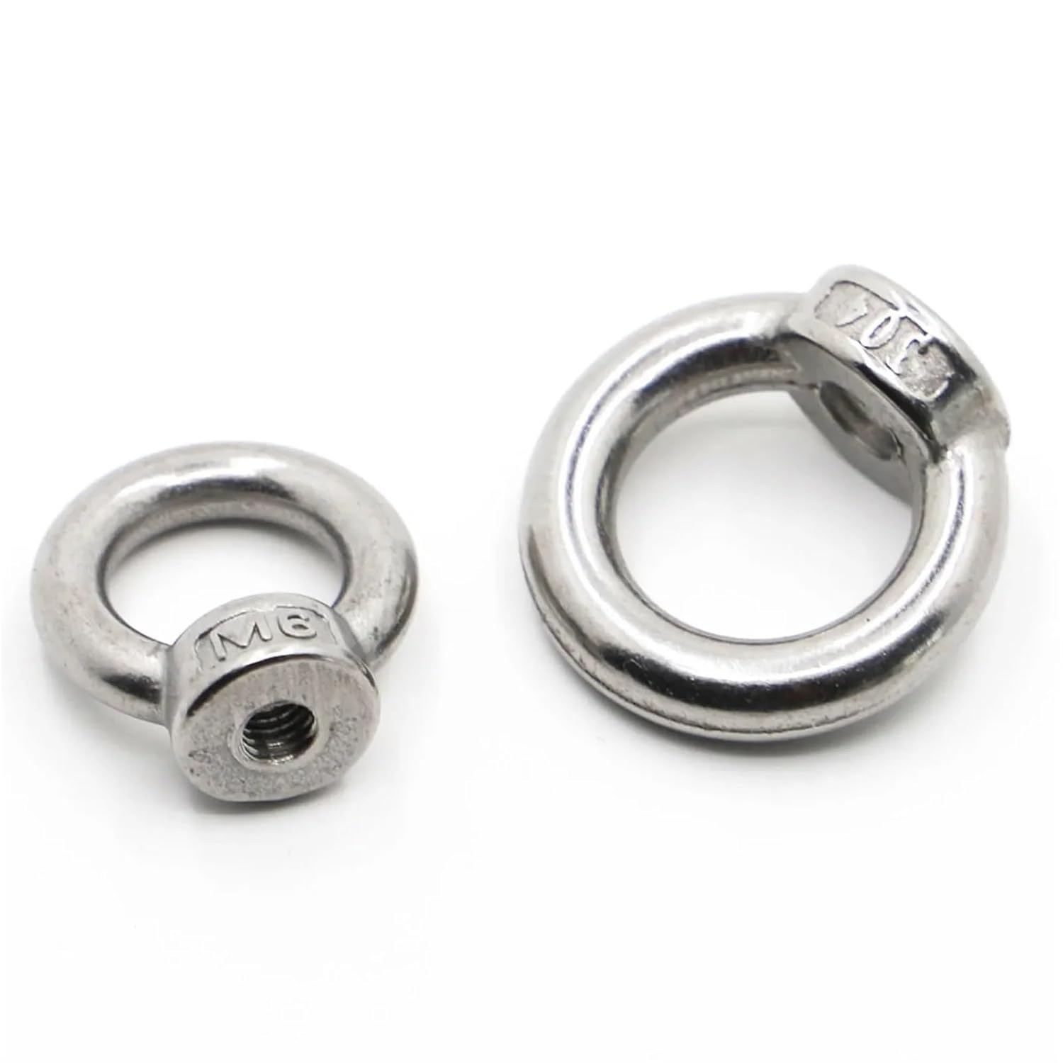 Eye Nut 50Pcs M3 M4 304 Stainless Steel Marine Lifting Eye Nut Ring(M3)