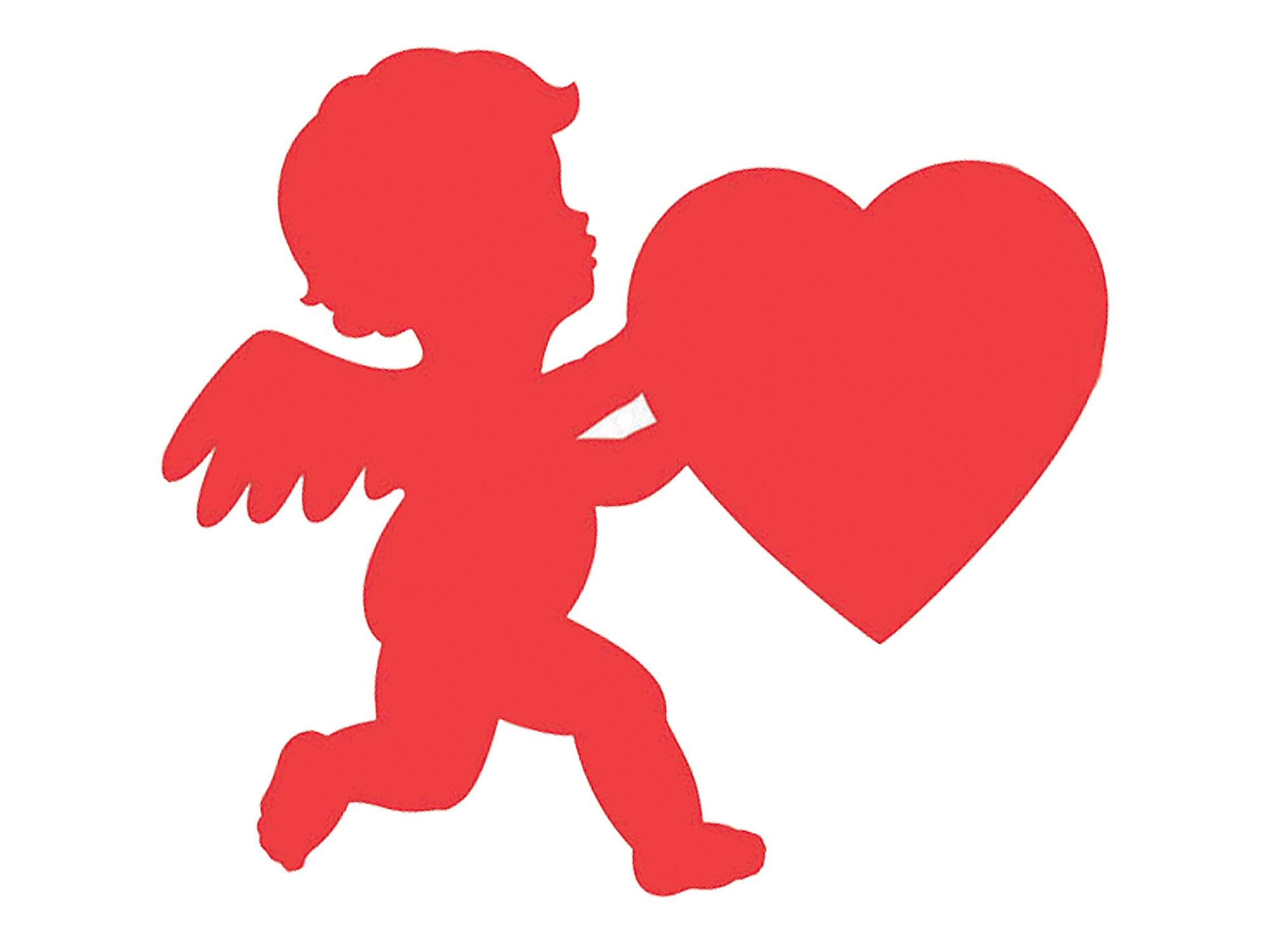 Glossy Red Paper Cupid - 10.5