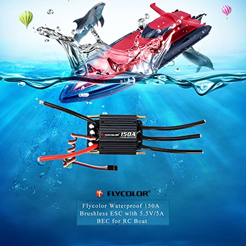 Goolrc Electronic Speed Controller, 150A Waterproof Brushless Esc Electronic Speed Controller With 5.5V/5A Bec For Rc Boat #TOP3