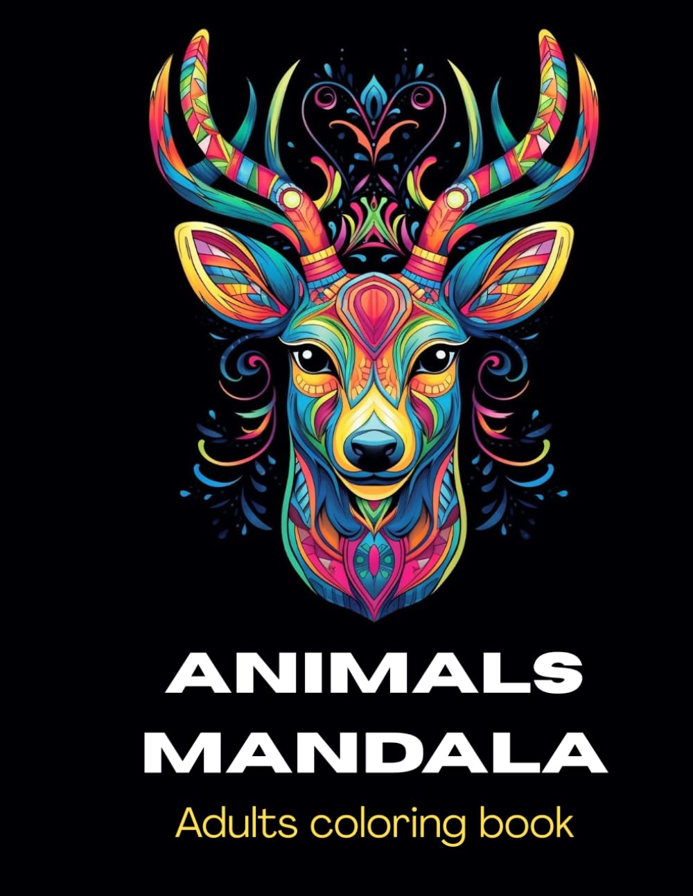 Animals Mandala: Adults Coloring Book