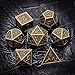 Haxtec DND Metal Dice Set 7PCS D&D Dice of D20 D12 D10 D8 D6 D4 Compatible with Dungeons and Dragons RPG Dice Games-Antique Bronze Dice