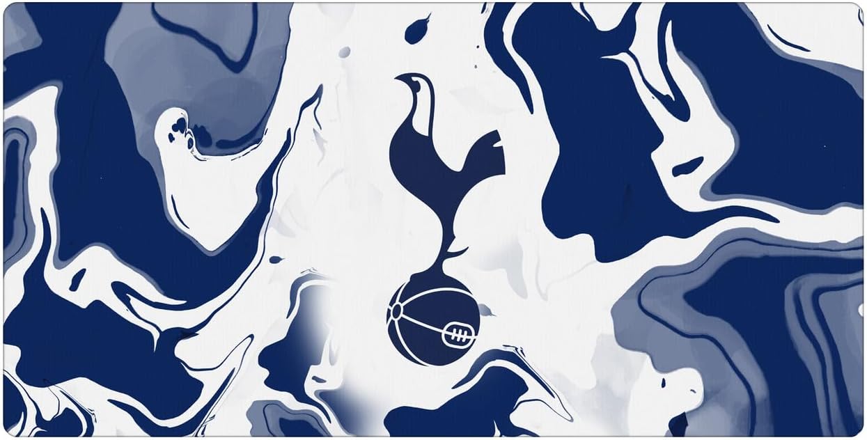 Head Case Designs Officially Licensed Tottenham Hotspur F.C. Blue & White Marble Logo Art 23.62 x 11.81 x 0.12 inches (600 x 300 mm) - L Gaming Office Desk PC Keyboard Mouse Mat Pad