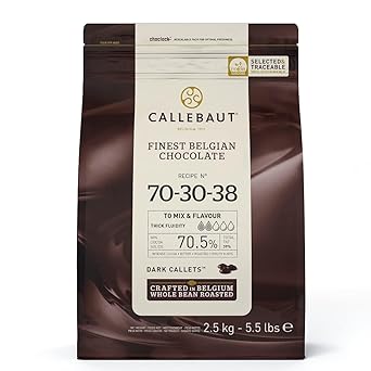Callebaut 70% dark chocolate chips callets 2.5kg