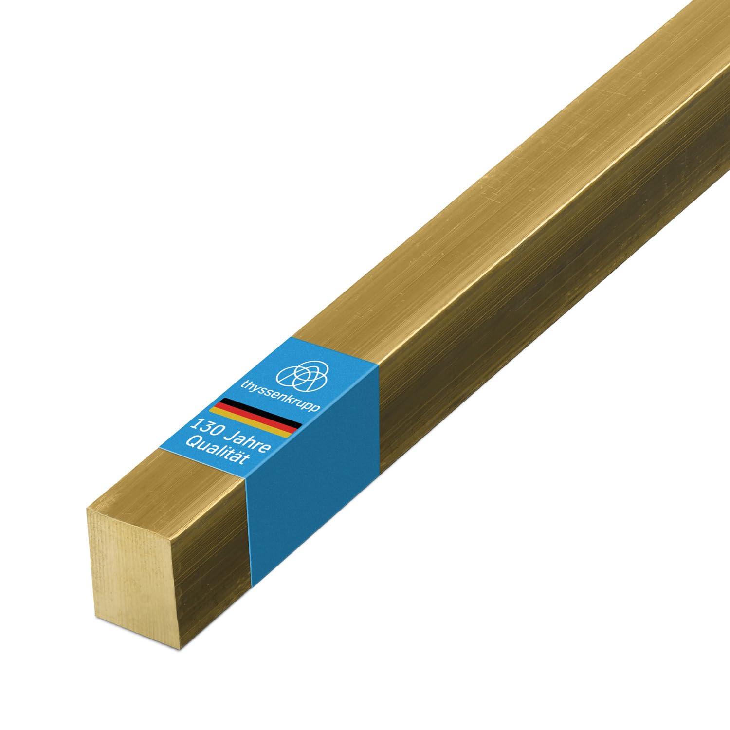 Thyssenkrupp Messing Rundstab 10mm - 2450mm Länge CW614N CuZn39Pb3