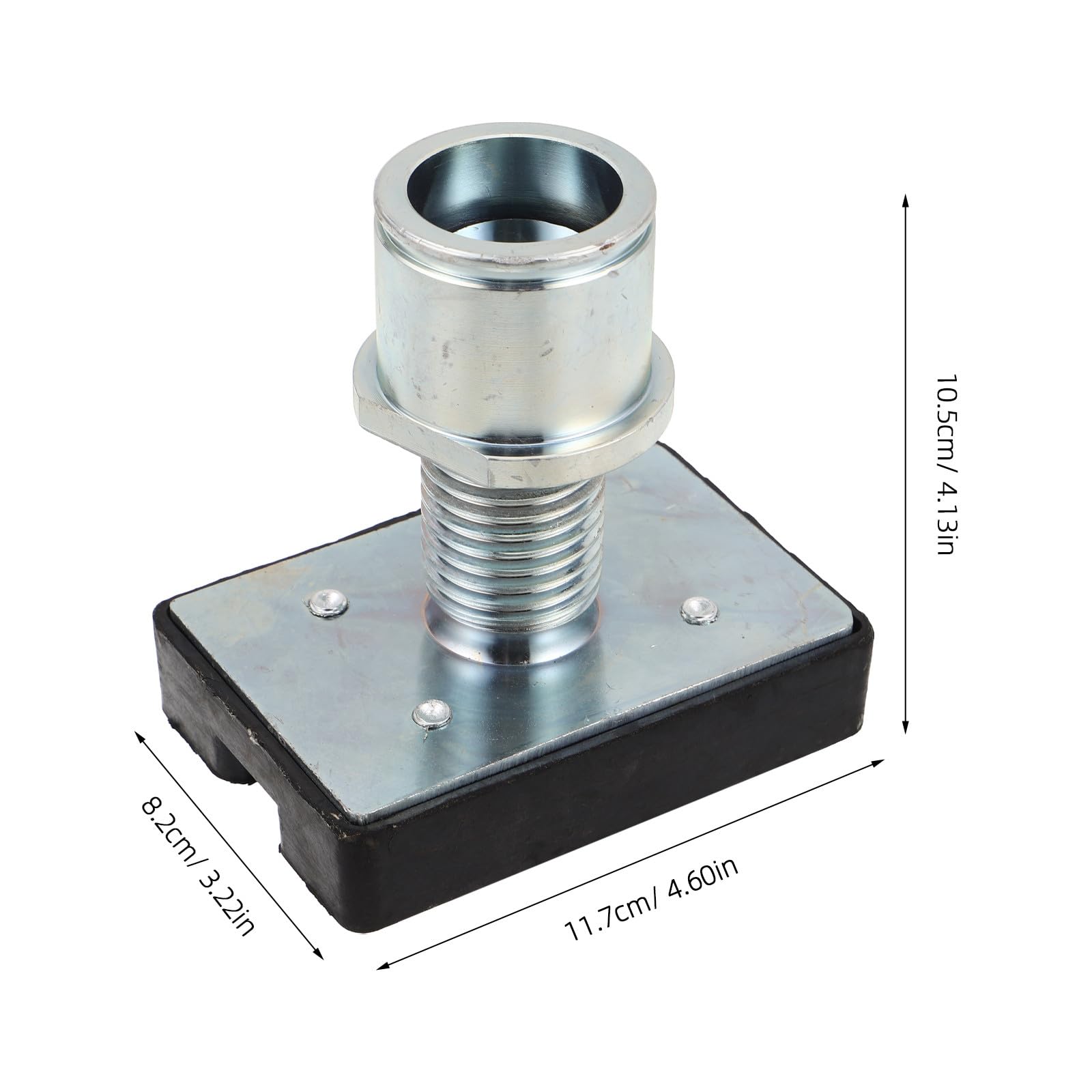 GALPADA Extensión para Plataforma Elevadora Hidráulica con Bandeja de Aleación y Goma Resistente al Desgaste, Diámetro de Rosca 3.5 Cm, Adecuado para Talleres Automotrices