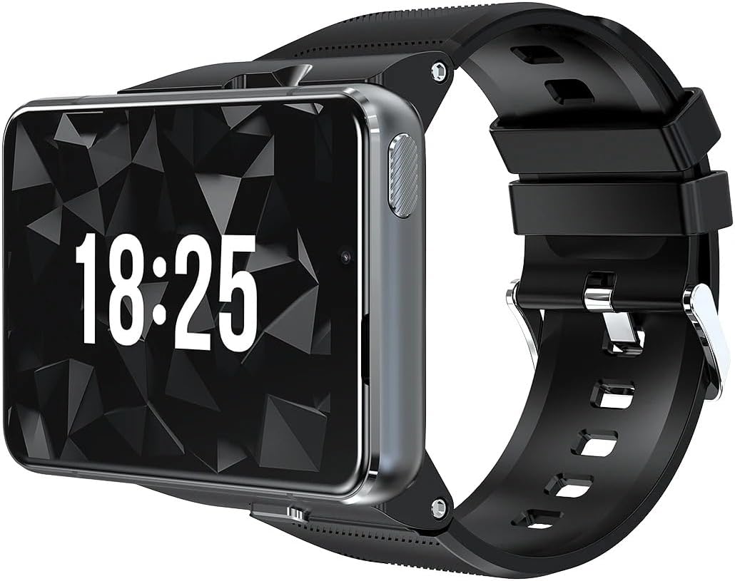 4G Smart Watch 2.88 Inch Large Screen Android 4GB + 64GB Camera 2300mAh Battery Smartwatch, Web Browsing, Google Maps (Black)