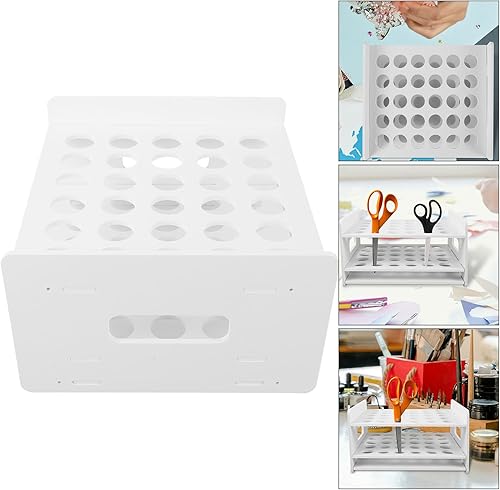 Miniatura 9 de Cabilock Estante de madera para tijeras de madera organizador de tubo de ensayo soporte de oficina suministros escolares para niños escritorio