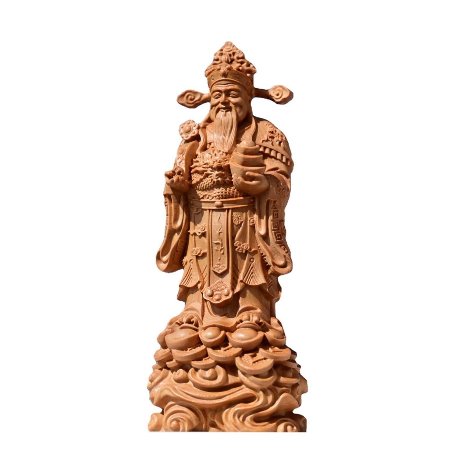 Feng Shui Dios de la Riqueza Figurine Adorno tsai Shen Yeh Significado Suerte Prosperidad Fortuna Figura para automóvil Regalo de año Nuevo Chino