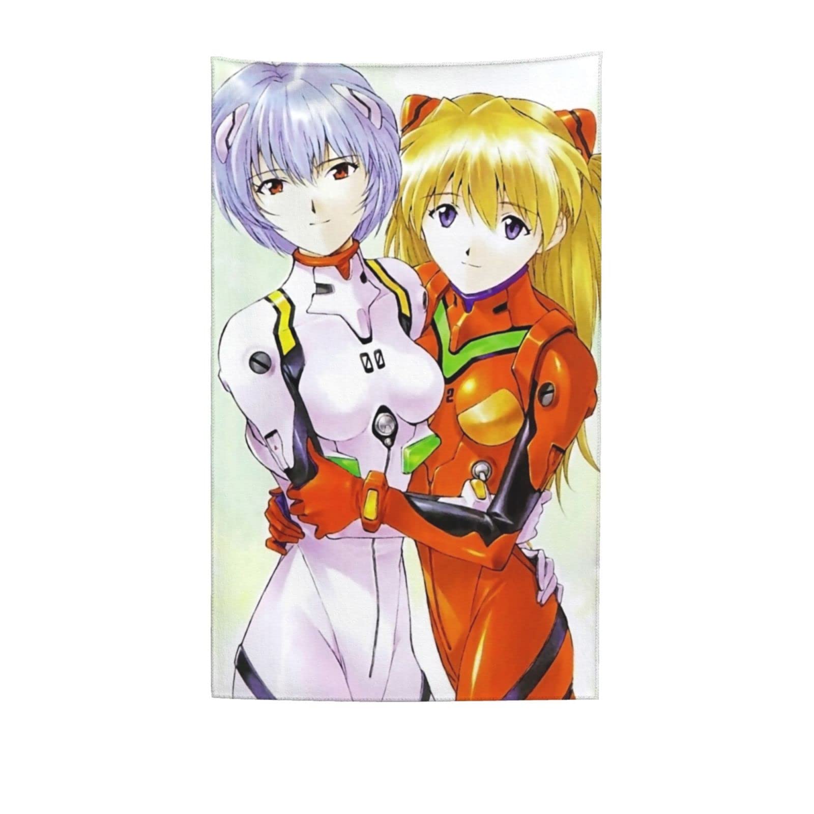Amazon.co.jp: Neon Genesis Evangelion Rei & Asuka Bath Towel