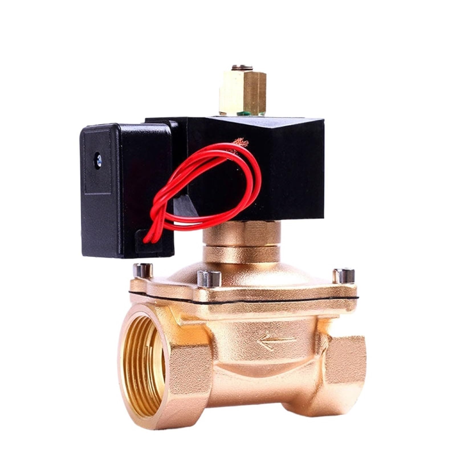 KKCZOFMJ 1-1/4" Normally Open Brass Non Hot Energy-Saving 220v gas solenoid valve 110VAC 24VDC 12VDC(G-240VAC)