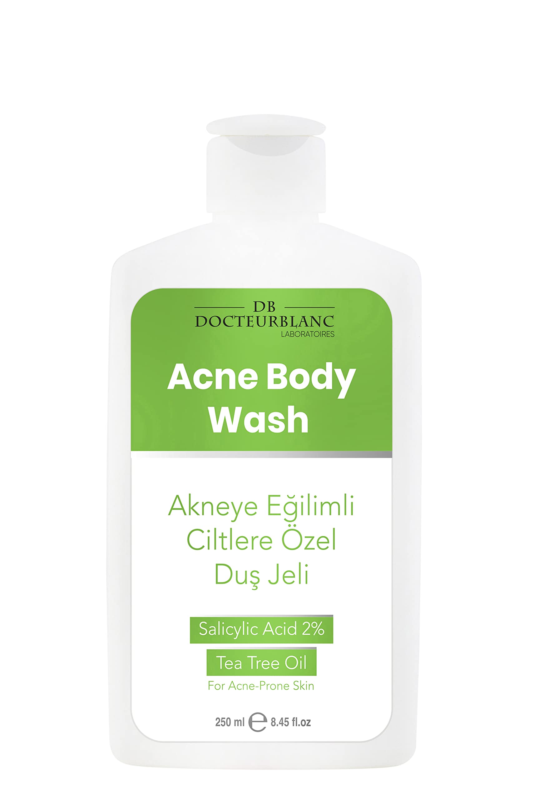 DOCTEURBLANC LABORATOIRES Akneye Eğilimli Ciltler İçin Sivilce ve Sivilce İzlerine Karşı Arındırıcı Vücut Yıkama Duş Jeli