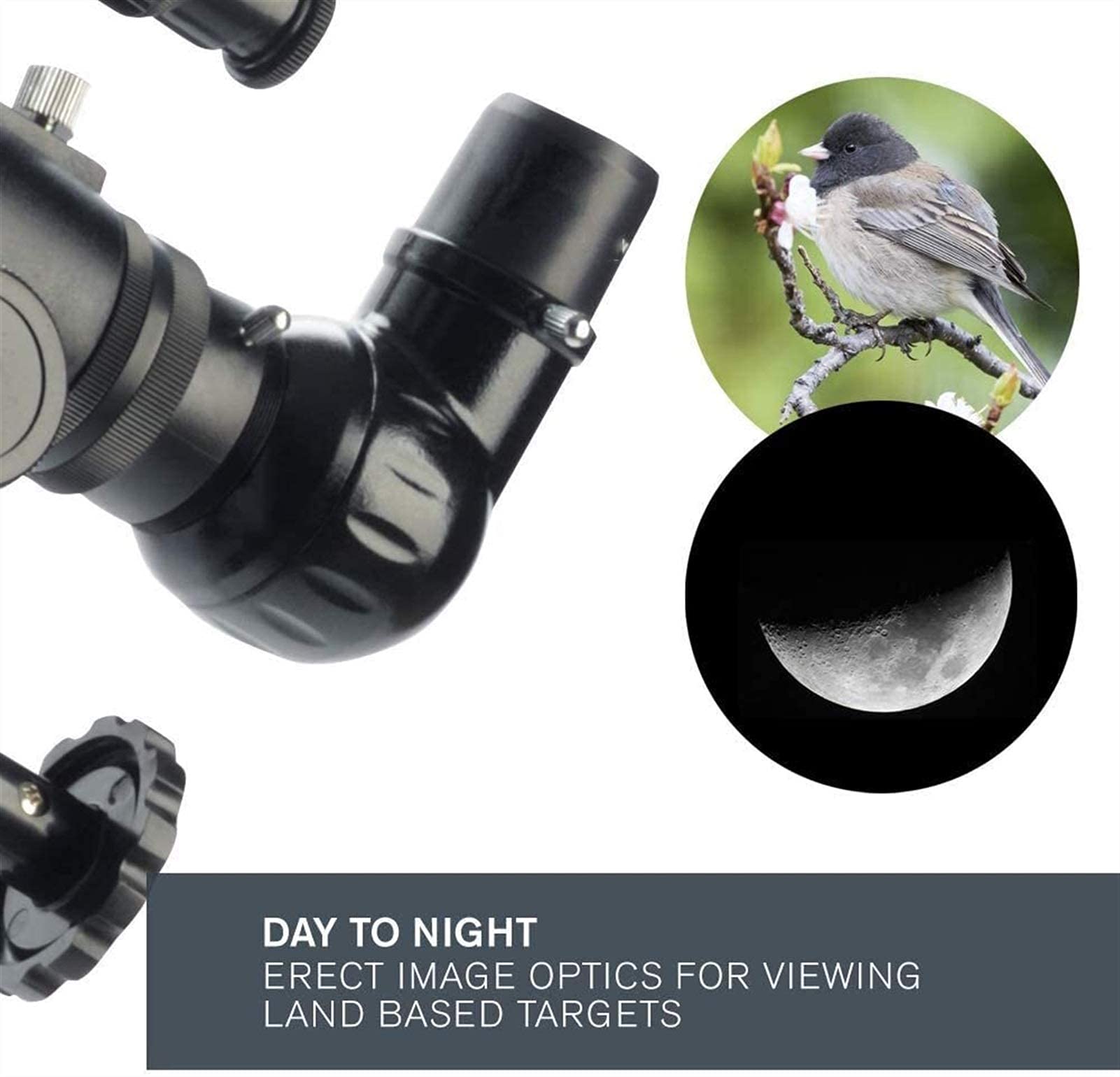 Telescopio Refractor astronómico Profesional para Adultos, trípode Ajustable, Alcance de Viaje para observar la Luna y el Planeta 3 oculares