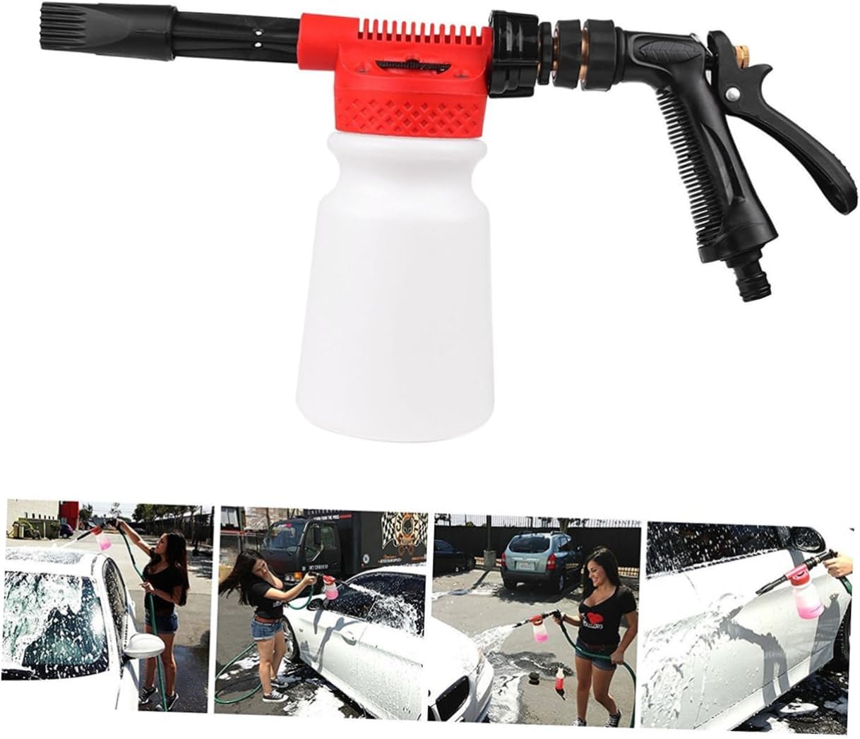 Mobestech Car Cleaning Sprayer Ratio for Thick Portable Design for Vehicles Motorcycles and Red