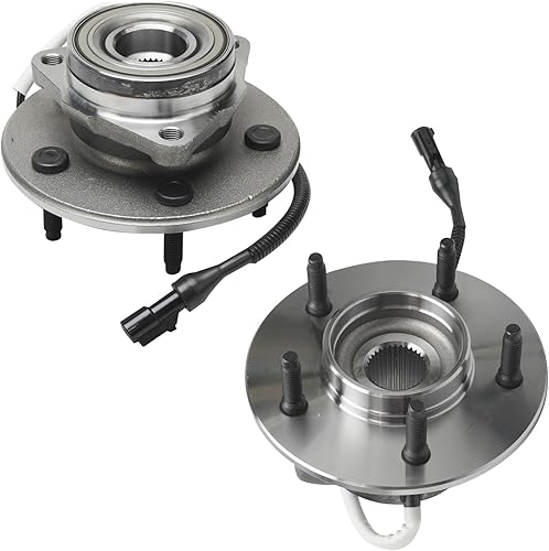 Miniatura 3 de Detroit Axle - Bujes de cojinete de rueda delantera 4WD para Ford F-150 1997-2000 con ABS de 4 ruedas, repuesto 1998 1999 F-150 Juego de conjunto de