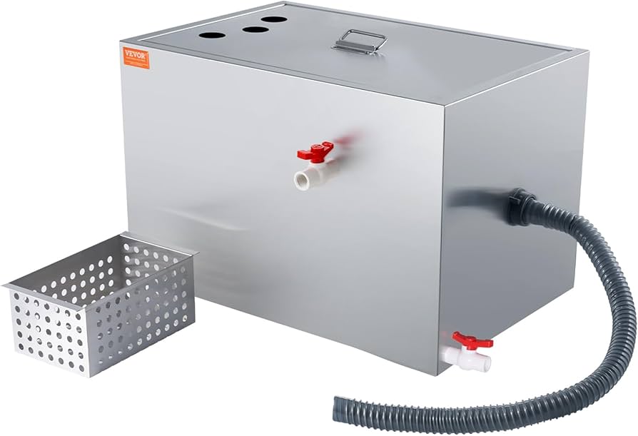 Amazon.com: VEVOR Commercial Grease Trap, 40 LBS Grease