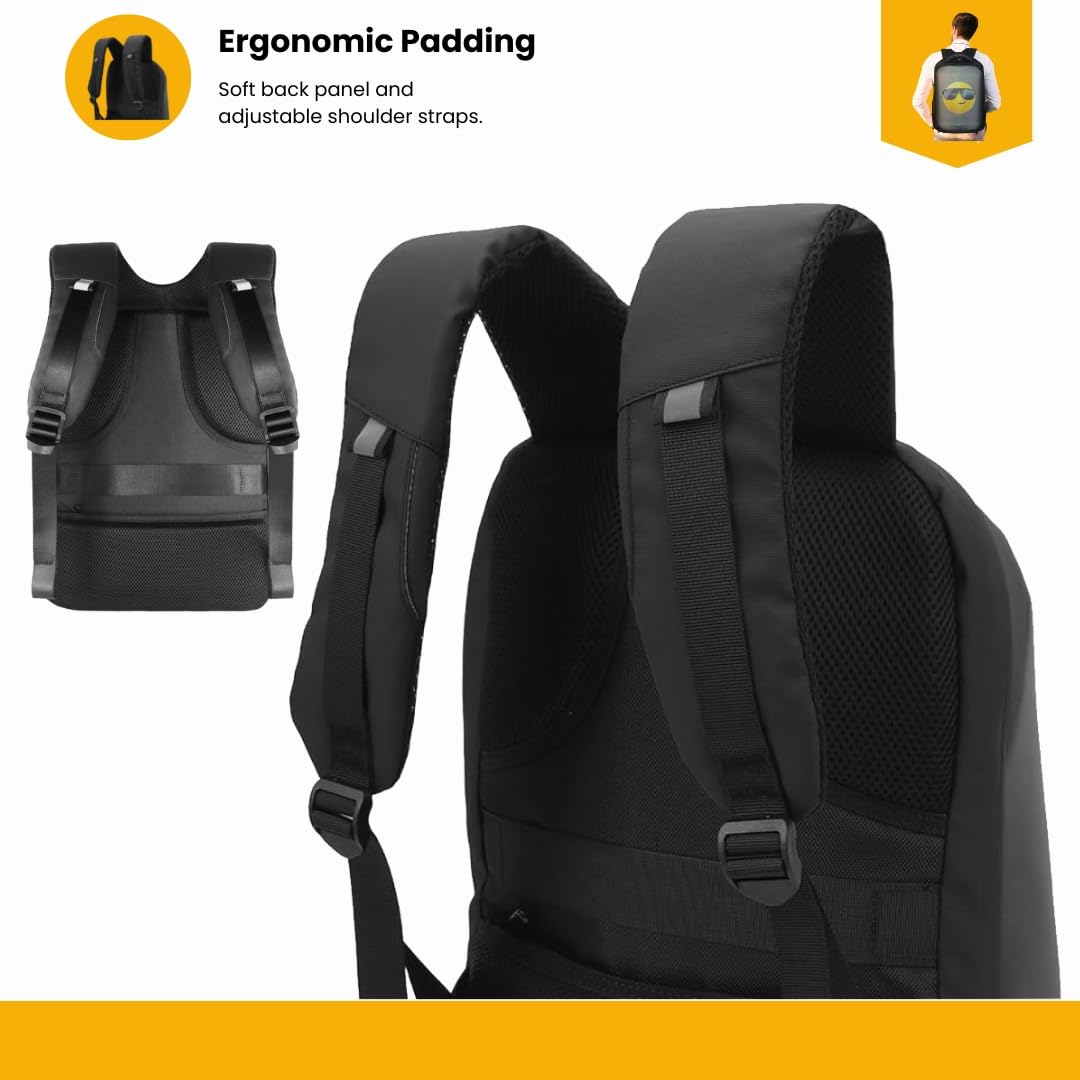 Zaino LED Zaino Porta PC - Laptop. Ideale per: Moto, Scuola, Viaggi e Tempo Libero - Impermeabile