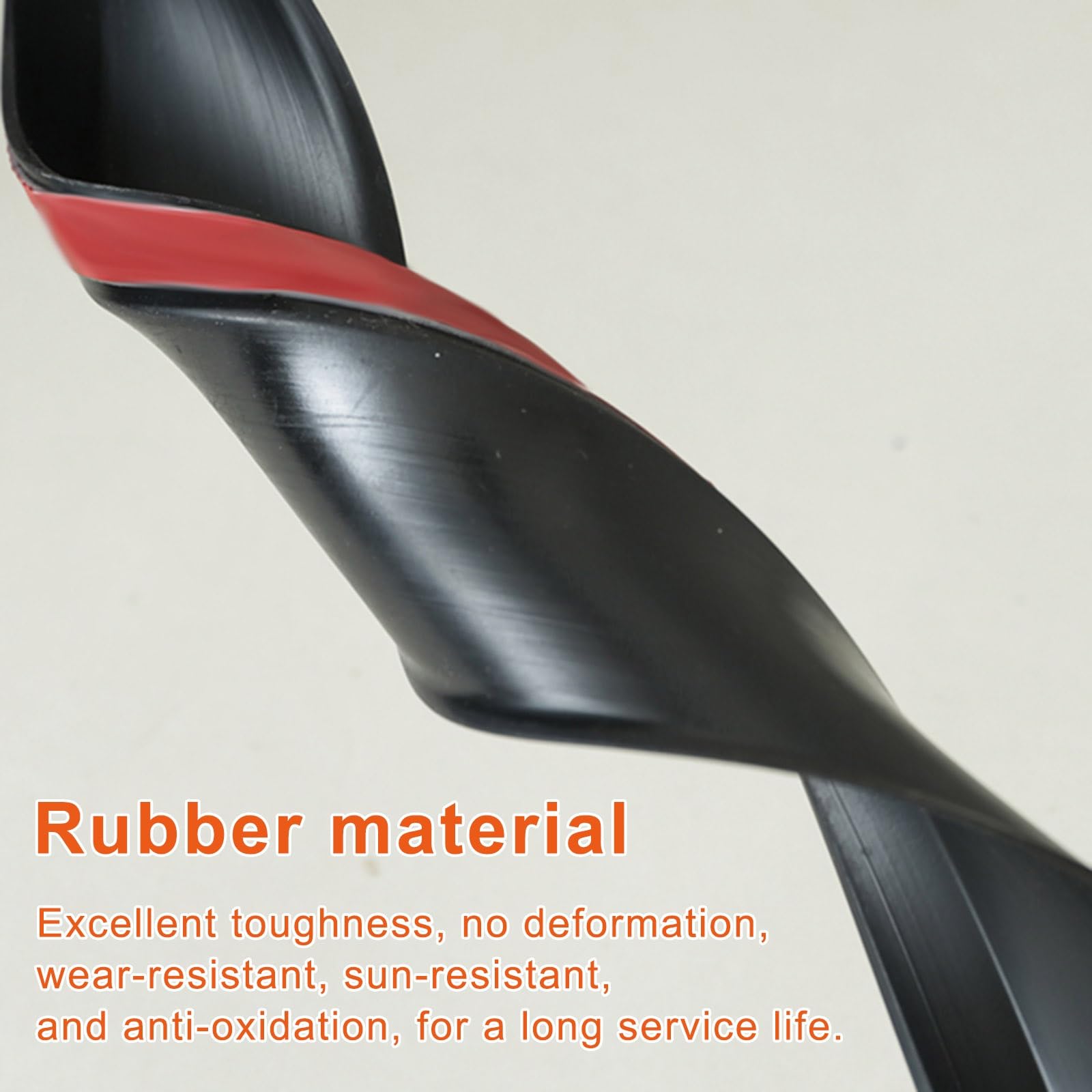 Sigillante in gomma nera impermeabile per finestre e porte, barriera antipioggia esterna, prevenzione perdite per auto e camper, 5,5 cm x 2,5 m, soluzione adesiva resistente alle intemperie
