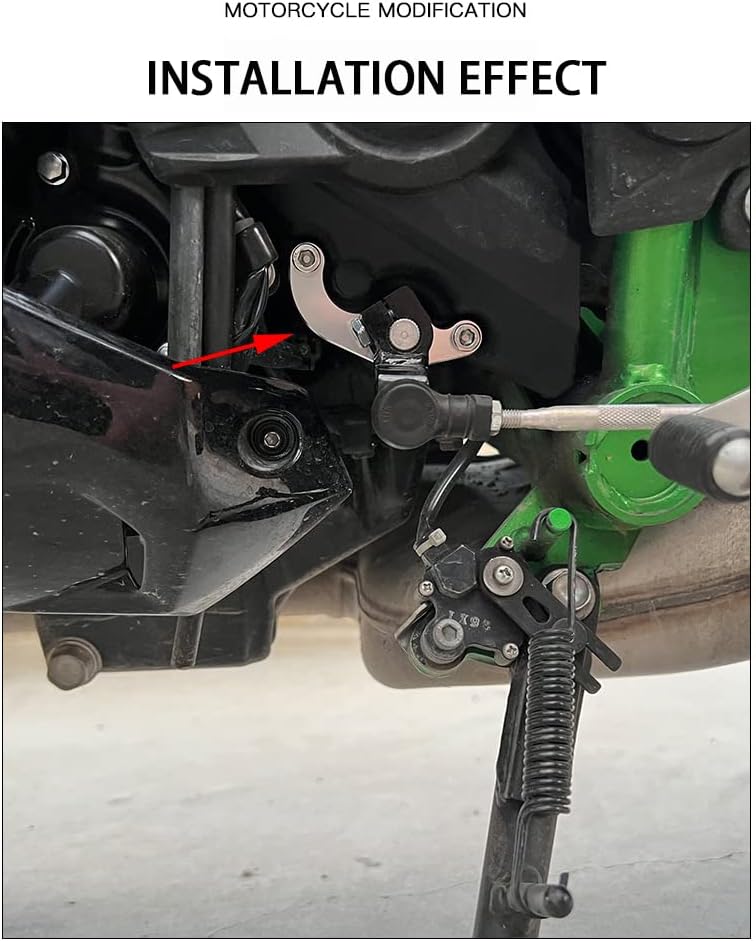 Miniatura 6 de Soporte de eje de cambio CNC Aluminio Palanca de Cambios Soporte de Soporte de Cambio Compatible con Z900 Z900RS Z900RS Cafe 2018-2022 (rojo)