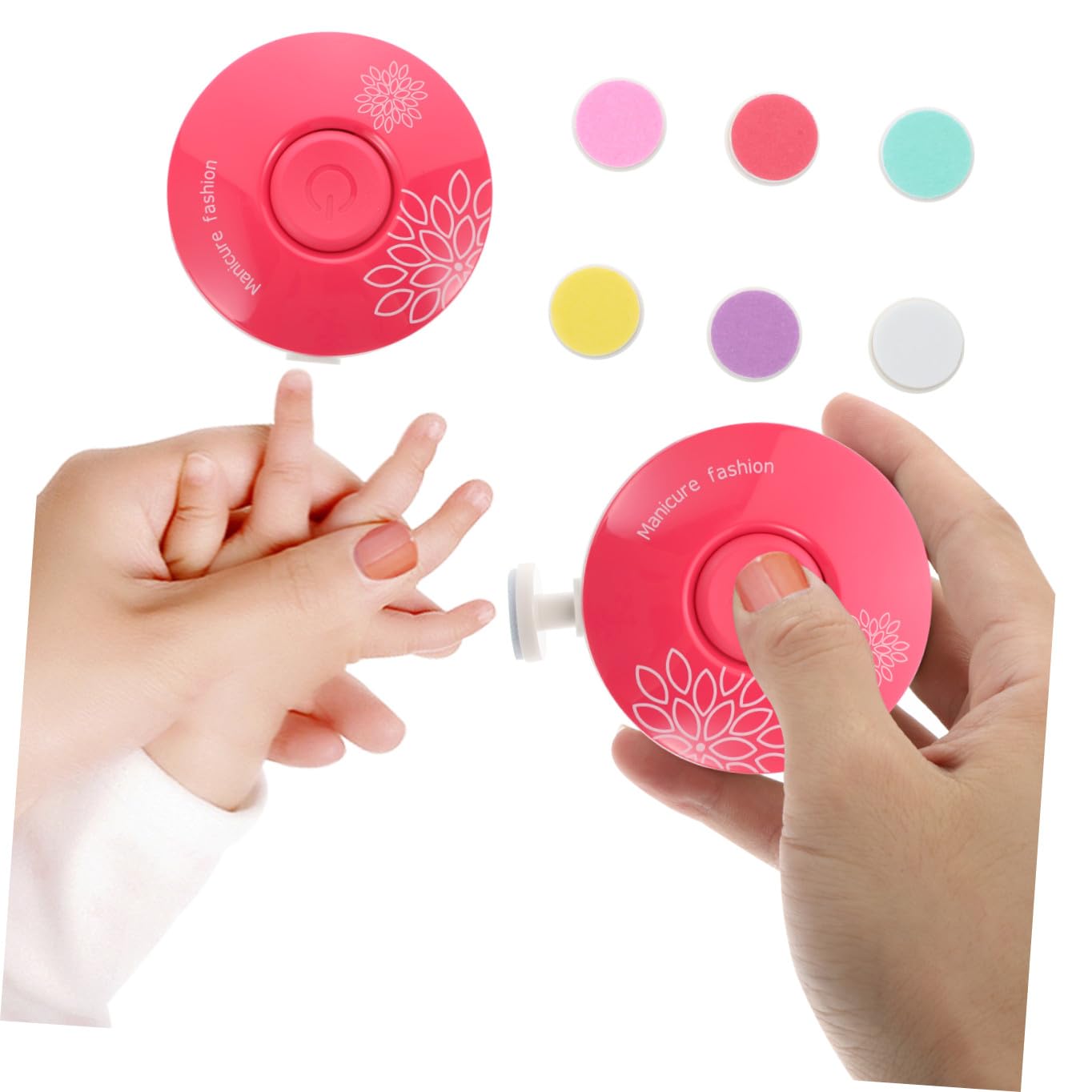 FOMIYES 3 Piezas Uñas Eléctricas Cortador De Uñas Para Bebé Cortadora De Uñas Eléctrica Cortaúñas Para Bebés Lima De Uñas Para Recién Nacidos Niño Pequeño Amoladora Abdominales Eléctrico