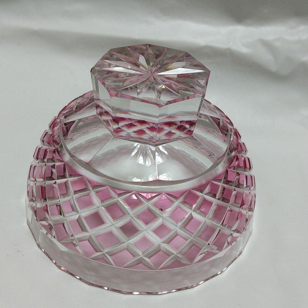 薩摩切子 紅被硝子 紗綾 盃