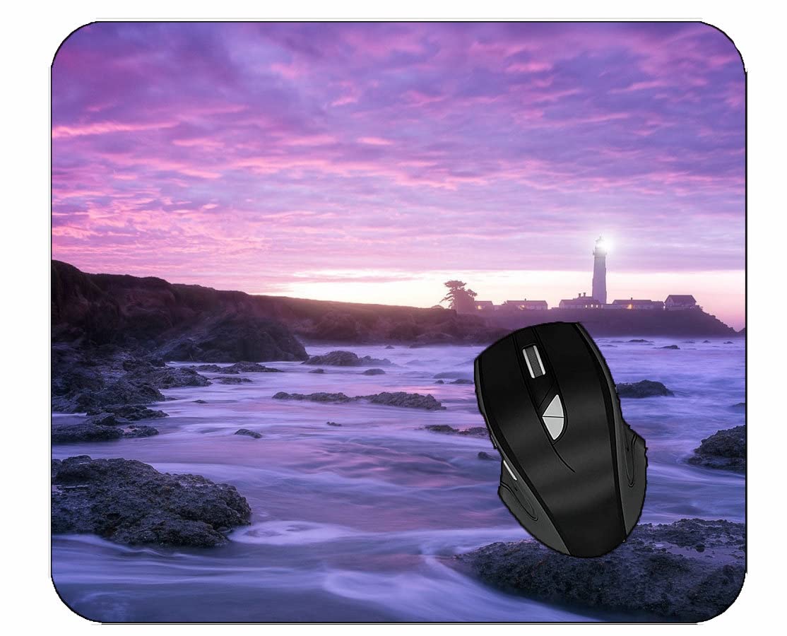 YENDOSTEEN Mouse Pads Customized, Smygehamn Cloud Fyr Mouse pads with Stitched Edges 300 * 250 * 3 mm