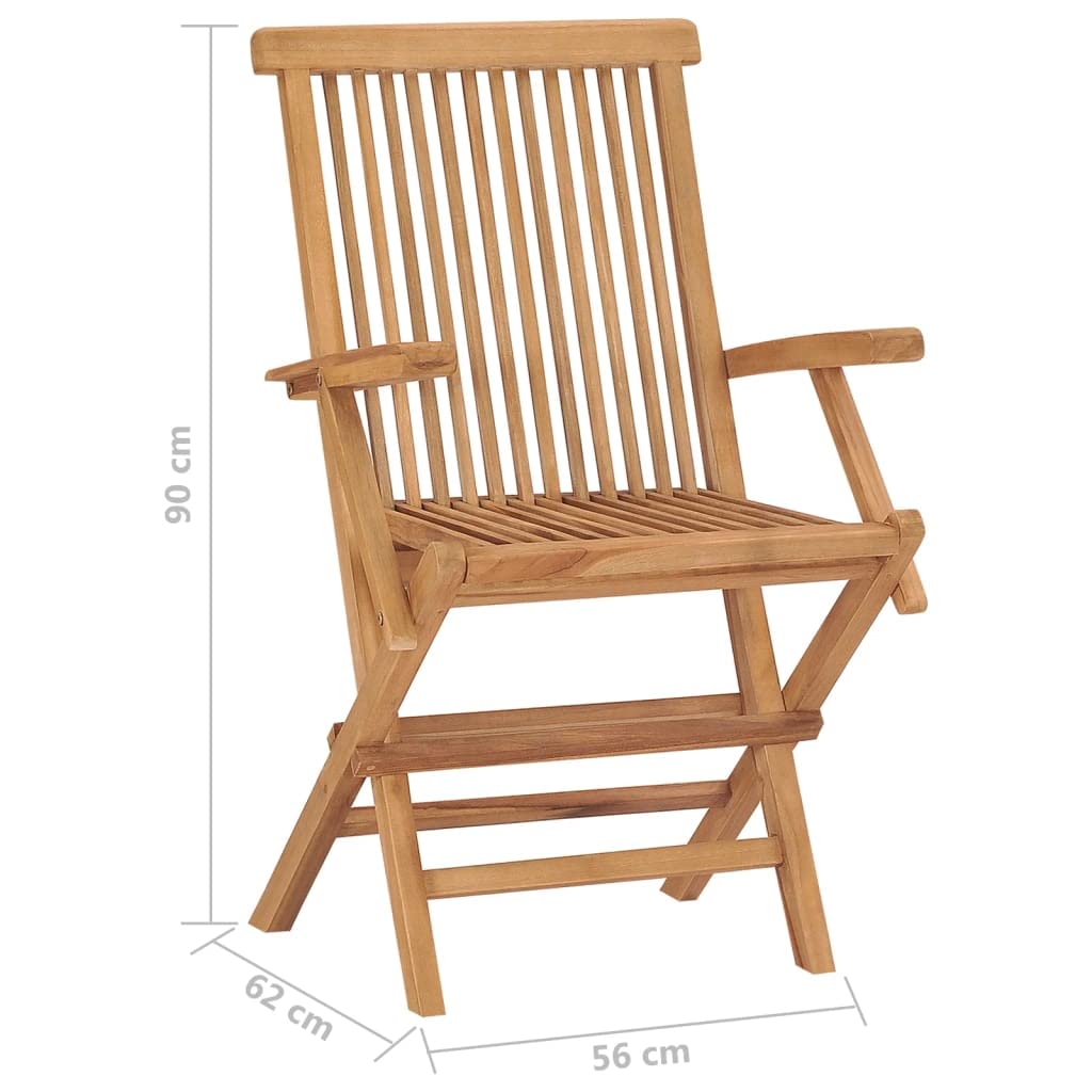 Home Articoli,Sedie da giardino pieghevoli 6 pezzi in legno massello di teak, mobili per abiti