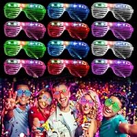 Corpower Gafas Luminosas LED, 12 Piezas Gafas Led Gafas para