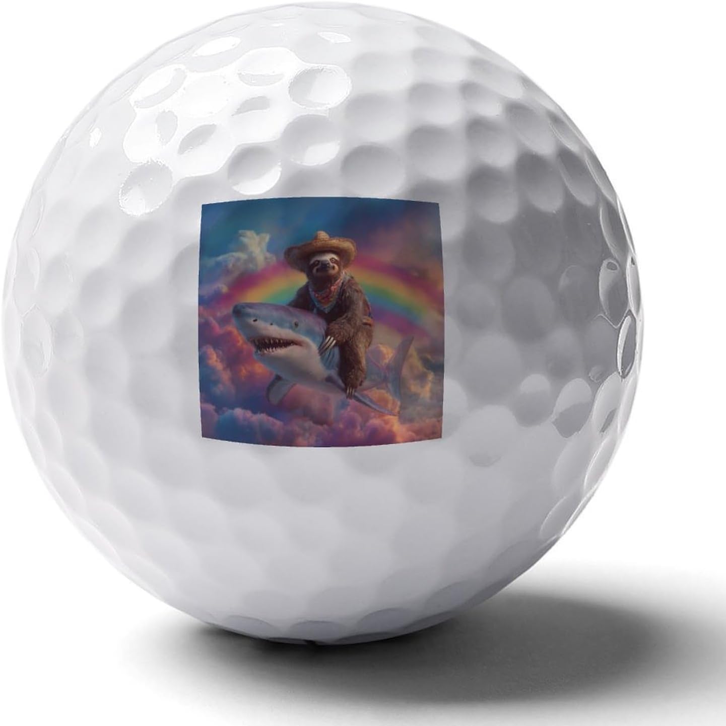 Sloth Shark Funny Golf Balls Novelty Golfer Gifts | Practice Balls,Golf Accessories