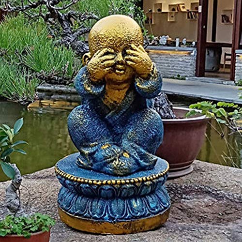 Statue de Bouddha Zen Chinois, sculpture artistique extérieure en pierre