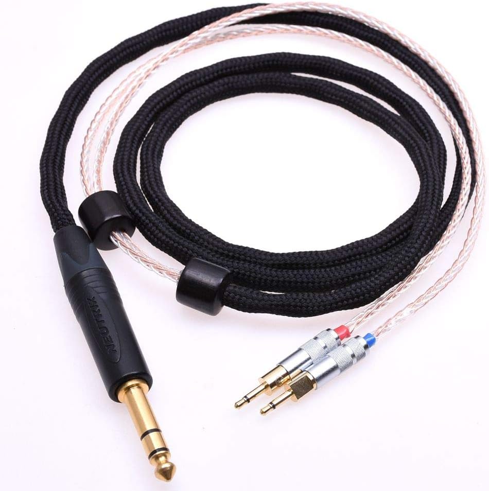 16 Cores 5N Pcocc HiFi Cable for SENNHEISER HD700 Headphone Upgrade Cable Extension Cord (1.2meter(4feet), Silver Plated Cable)