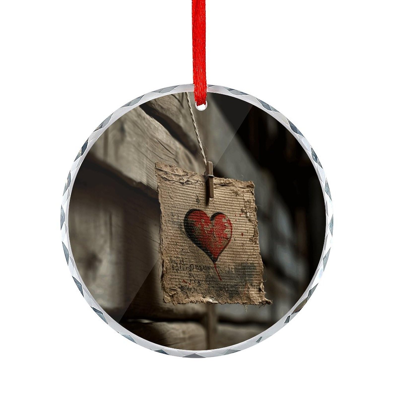Btcowzrv Style Hanging A Heart Round Ornament Hanging Pendant Decor