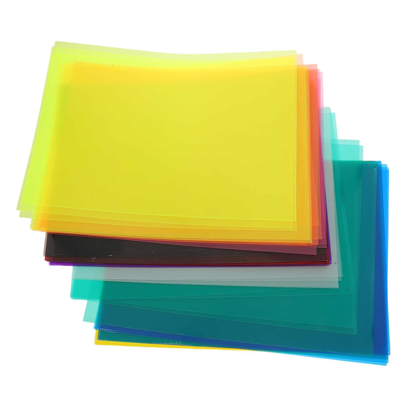 POPETPOP 50 Fogli di Cellophane Colorati A4 Traslucidi per Attività Creative Carta da Imballaggio Artigianale Effetti Luce Decorativi per Scuola e Fai da Te