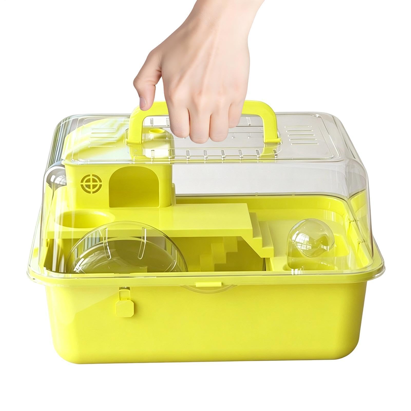 Cage pour hamster habitats pour petits animaux boîte de transport souris gerbille