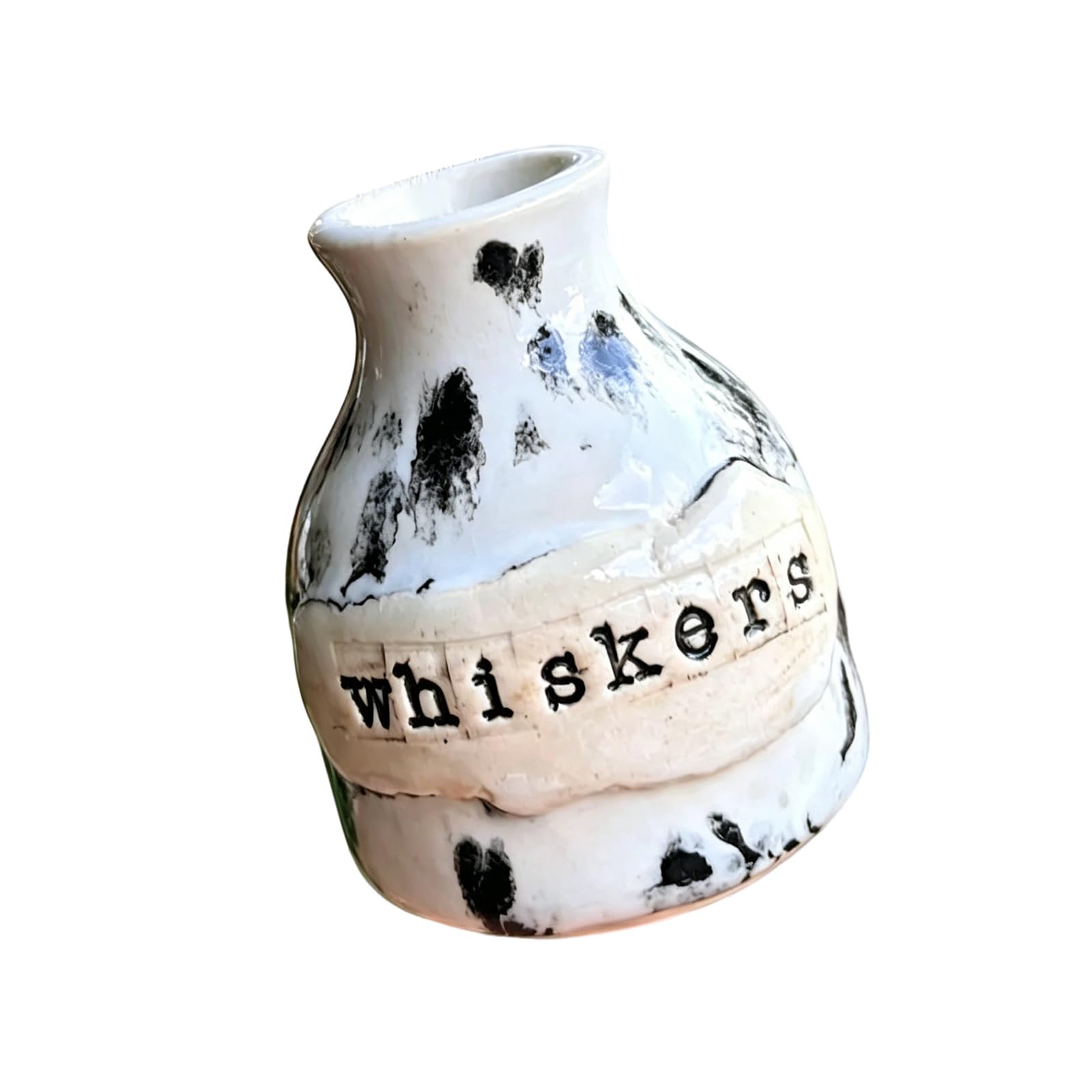 JSGHGDF Resin Cats Beard Holders Miniature Vases for Flowers, Small Jars, Decoration for Dollhouses and Pet Memorials Gift Funny Desktop Flower Container